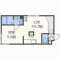 DUE CASA COMODO 102 ｜ 北海道札幌市白石区栄通20丁目11-16（賃貸マンション1LDK・1階・33.28㎡） その2