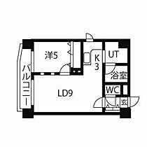 カサール・ガルシア 402 ｜ 北海道札幌市中央区北六条西24丁目1-7（賃貸マンション1LDK・4階・34.67㎡） その2