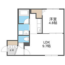 仮)ALPHA学園前 306 ｜ 北海道札幌市豊平区豊平六条3丁目5（賃貸マンション1LDK・3階・34.73㎡） その2