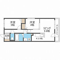 コートロティS21・A 201 ｜ 北海道札幌市中央区南二十一条西9丁目1-32（賃貸マンション2LDK・2階・50.00㎡） その2