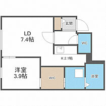 Maison de est(メゾンドエスト) 403 ｜ 北海道札幌市東区北十四条東8丁目2-4（賃貸マンション1LDK・4階・34.45㎡） その2