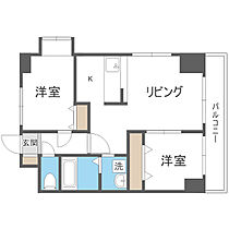 トゥー・プリエール 801 ｜ 北海道札幌市中央区大通東4丁目3-3（賃貸マンション2LDK・8階・50.91㎡） その2