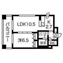 ラフレ28 801 ｜ 北海道札幌市中央区北五条西28丁目1-1（賃貸マンション1LDK・8階・45.26㎡） その2