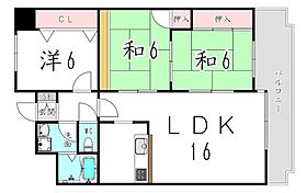 兵庫県神戸市東灘区本山中町１丁目3-1（賃貸マンション3LDK・3階・76.24㎡） その2