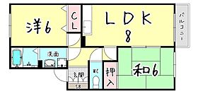 兵庫県神戸市東灘区森北町２丁目4-30（賃貸アパート2LDK・2階・50.08㎡） その2