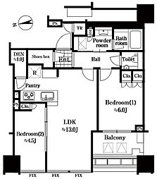間取図画像 2LDK