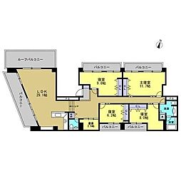 プリモアームズ荏原 4SLDKの間取図画像