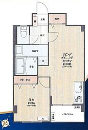 中銀世田谷マンシオン二号館 1LDKの間取図画像