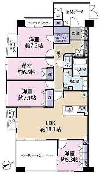 間取りを拡大表示