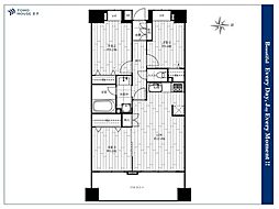 ライオンズ東京根岸レジデンス 3LDKの間取図画像