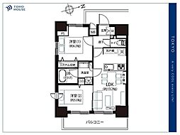 パティーナ新板橋 2LDKの間取図画像