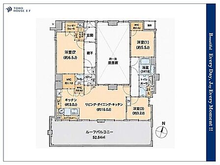 3LDK 間取り