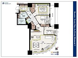 東京ツインパークスレフトウィング 3LDKの間取図画像