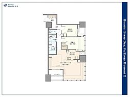 シティタワー銀座東 2LDKの間取図画像