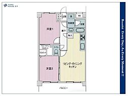 藤和シティコープ西巣鴨 2LDKの間取図画像