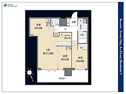 GRAND CITY TOWER IKEBUKURO 3SLDKの間取図画像