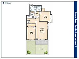 メゾンドゥ目白台1 2LDKの間取図画像