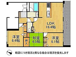 ファミール諏訪山公園 3LDKの間取図画像