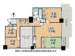 ポートピアプラザD棟 4LDKの間取図画像