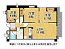間取り：南東向きで陽当たり・通風良好です！