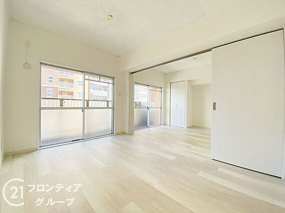 バルコニーから...