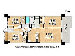 深江駅前ビル 3LDKの間取図画像