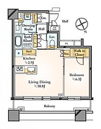 間取図画像 1LDK