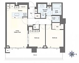 間取図画像 2LDK