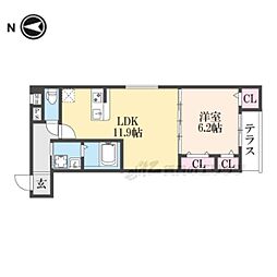 間取図画像 1LDK