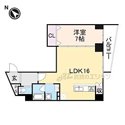 (仮称)プレミアム長瀬 1LDKの間取図画像