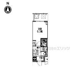 ARCOBALENO OSAKA FUSE 1Kの間取図画像