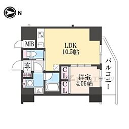プレジオ永和EURO 1LDKの間取図画像