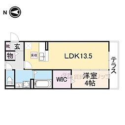 イーストライン 1LDKの間取図画像