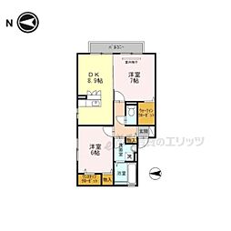 間取図画像 2DK