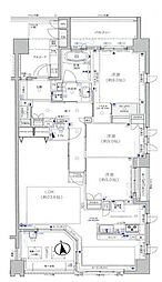 パークナード潮芦屋 3LDKの間取図画像