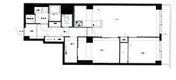 住吉川パーク・マンション 2SLDKの間取図画像