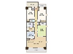 ステイツ六甲道フラッツ 3LDKの間取図画像