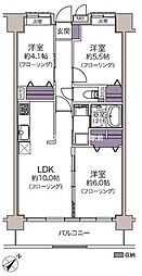 ライオンズシティ三郷 3LDKの間取図画像