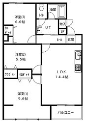 間取図画像 3LDK