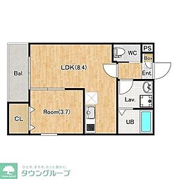 間取図画像 1LDK