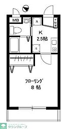 ロイヤルハイツ 1Kの間取図画像