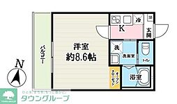 吉川市大字保アパート 1Kの間取図画像