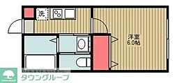 NDハウス 1Kの間取図画像