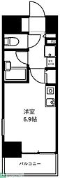 アンセラジオ新越谷 ワンルームの間取図画像