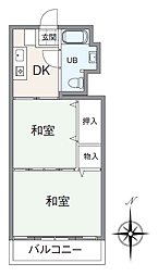 間取図画像 2DK