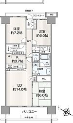 間取図画像 3LDK