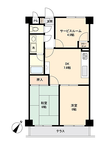 間取り ローヤルパレス・青梅ヒルズ 1階/-