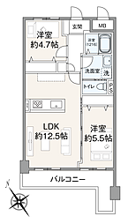 間取図画像 2LDK