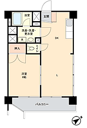 マンションニュー行徳第3 1LDKの間取図画像