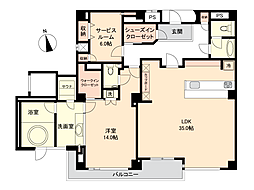 パレ祇園 1SLDKの間取図画像